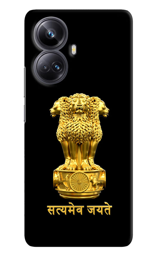Satyamev Jayate Golden Realme 10 Pro+ 5G Hard Case Back Cover by Casekaro
