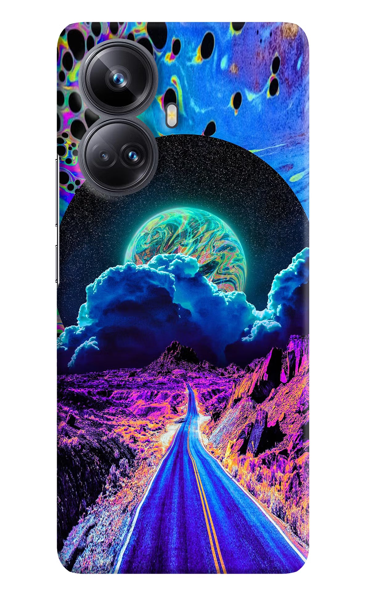 Psychedelic Painting Realme 10 Pro+ 5G Hard Case Back Cover by Casekaro