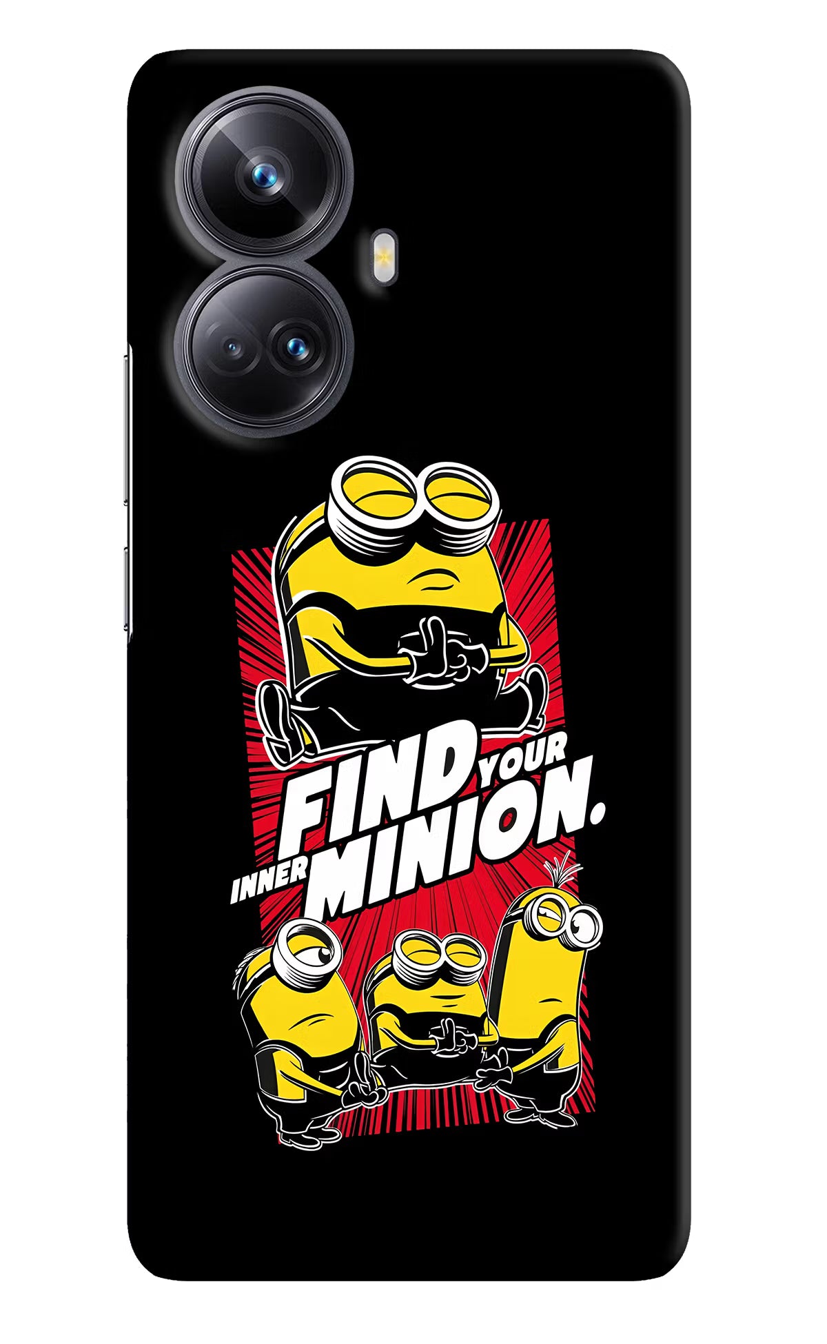 Find your inner Minion Realme 10 Pro+ 5G Hard Case Back Cover by Casekaro