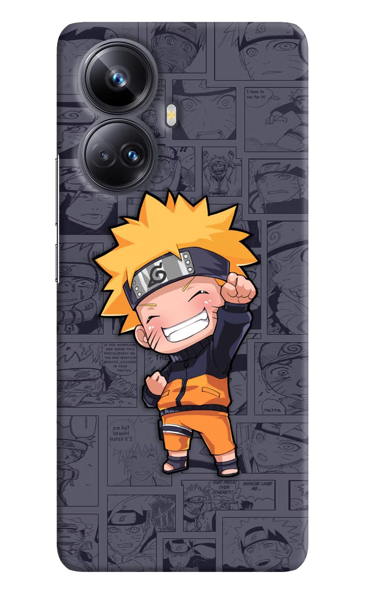 Chota Naruto Realme 10 Pro+ 5G Hard Case Back Cover by Casekaro