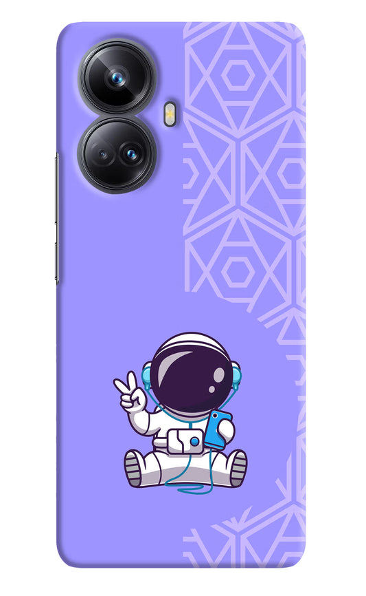 Cute Astronaut Chilling Realme 10 Pro+ 5G Hard Case Back Cover by Casekaro