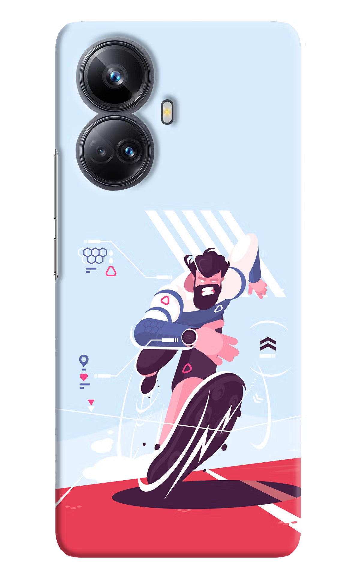 Run Pro Realme 10 Pro+ 5G Hard Case Back Cover by Casekaro
