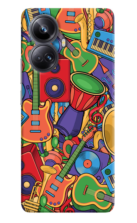 Music Instrument Doodle Realme 10 Pro+ 5G Hard Case Back Cover by Casekaro