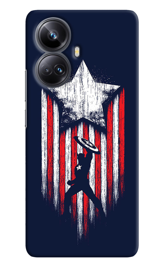 Captain America Marvel Art Realme 10 Pro+ 5G Back Cover