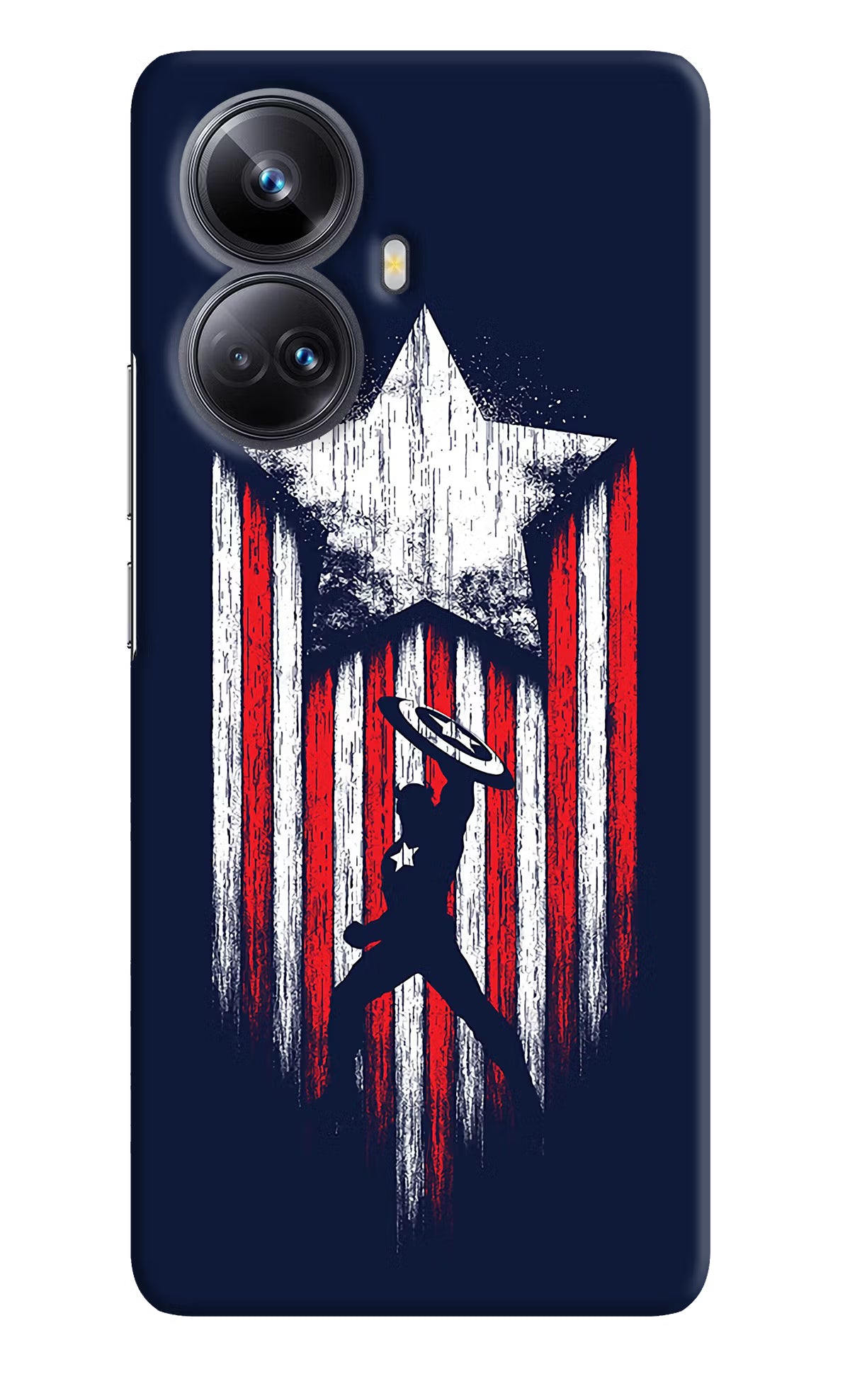 Captain America Marvel Art Realme 10 Pro+ 5G Hard Case Back Cover by Casekaro