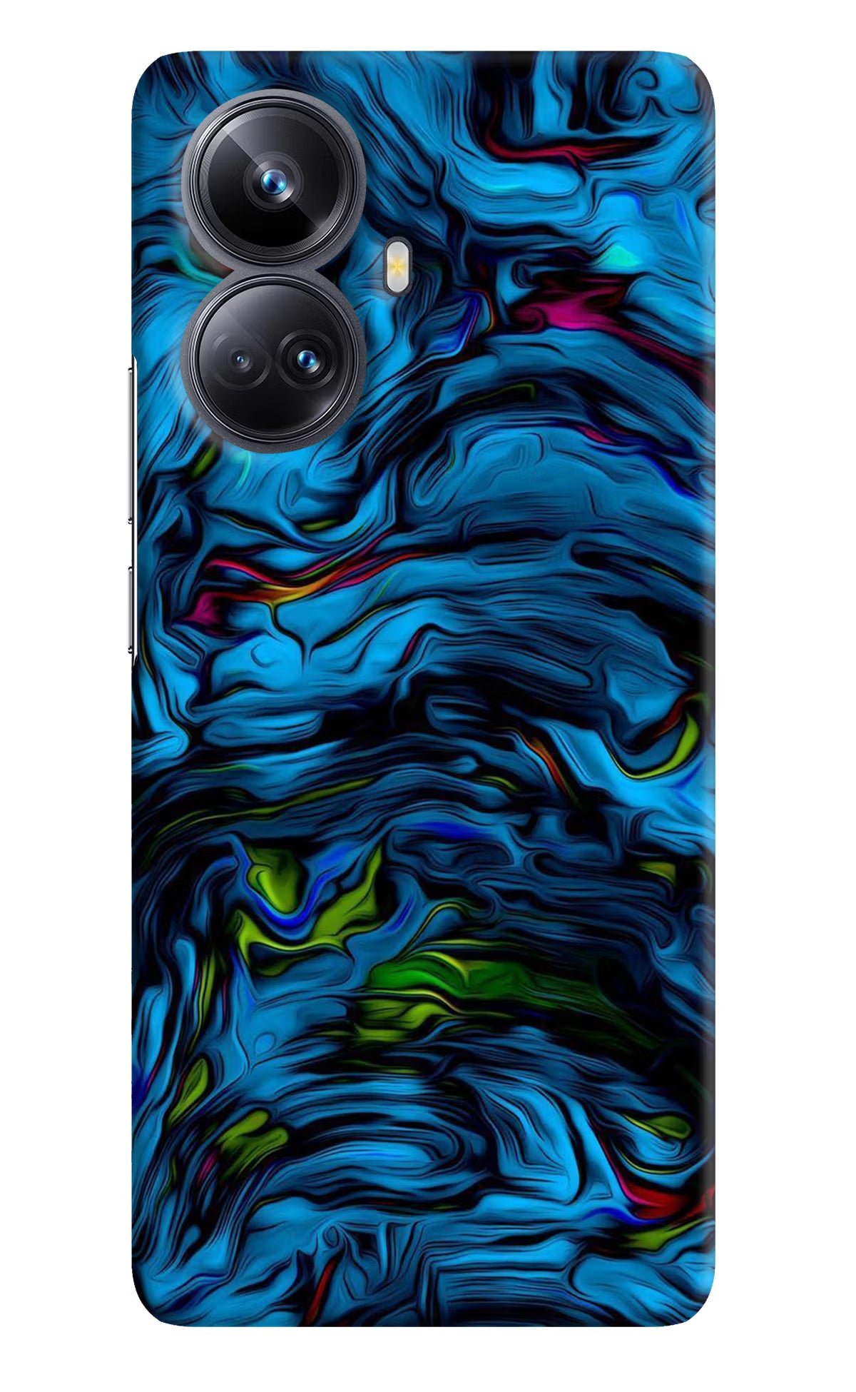 Dark Blue Abstract Realme 10 Pro+ 5G Hard Case Back Cover by Casekaro