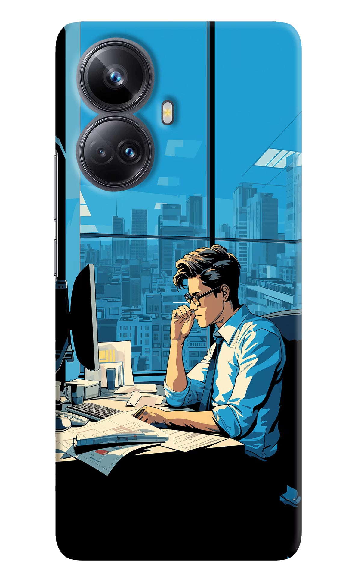 Focused Hustler (AI Generated) Realme 10 Pro+ 5G Hard Case Back Cover by Casekaro