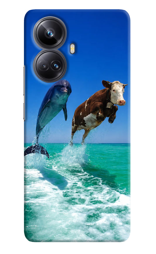 Dolphin vs Cow Realme 10 Pro+ 5G Hard Case Back Cover by Casekaro
