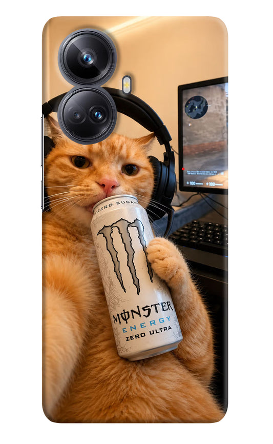 Gamer Cat Energy Realme 10 Pro+ 5G Hard Case Back Cover by Casekaro