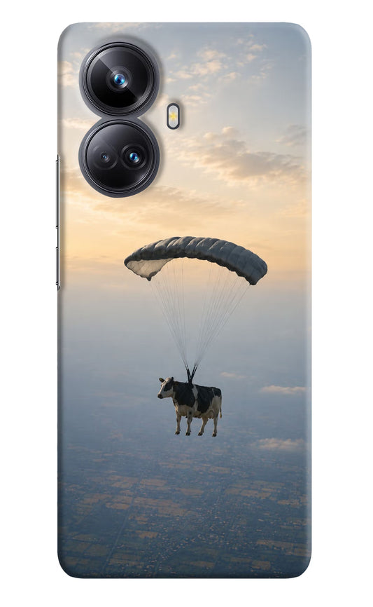 Skydiving Cow Realme 10 Pro+ 5G Hard Case Back Cover by Casekaro