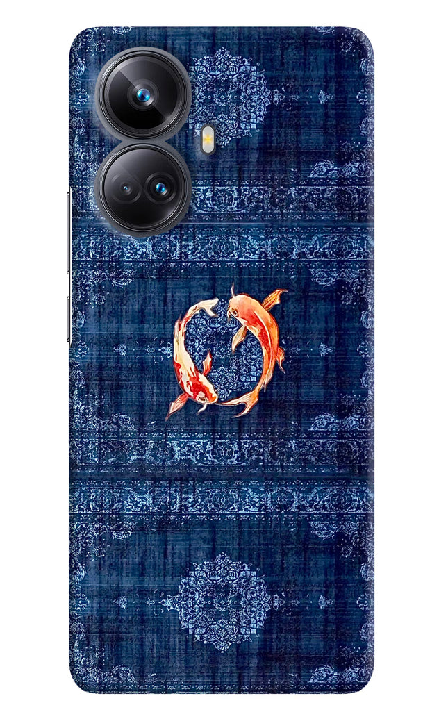Koi Blue Realme 10 Pro+ 5G Hard Case Back Cover by Casekaro