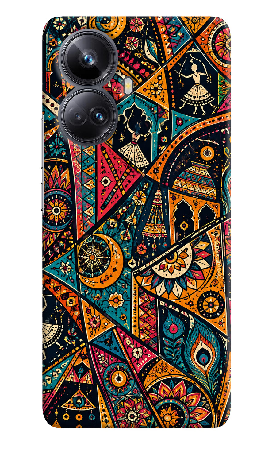 Folk Print Realme 10 Pro+ 5G Back Cover, Hard case