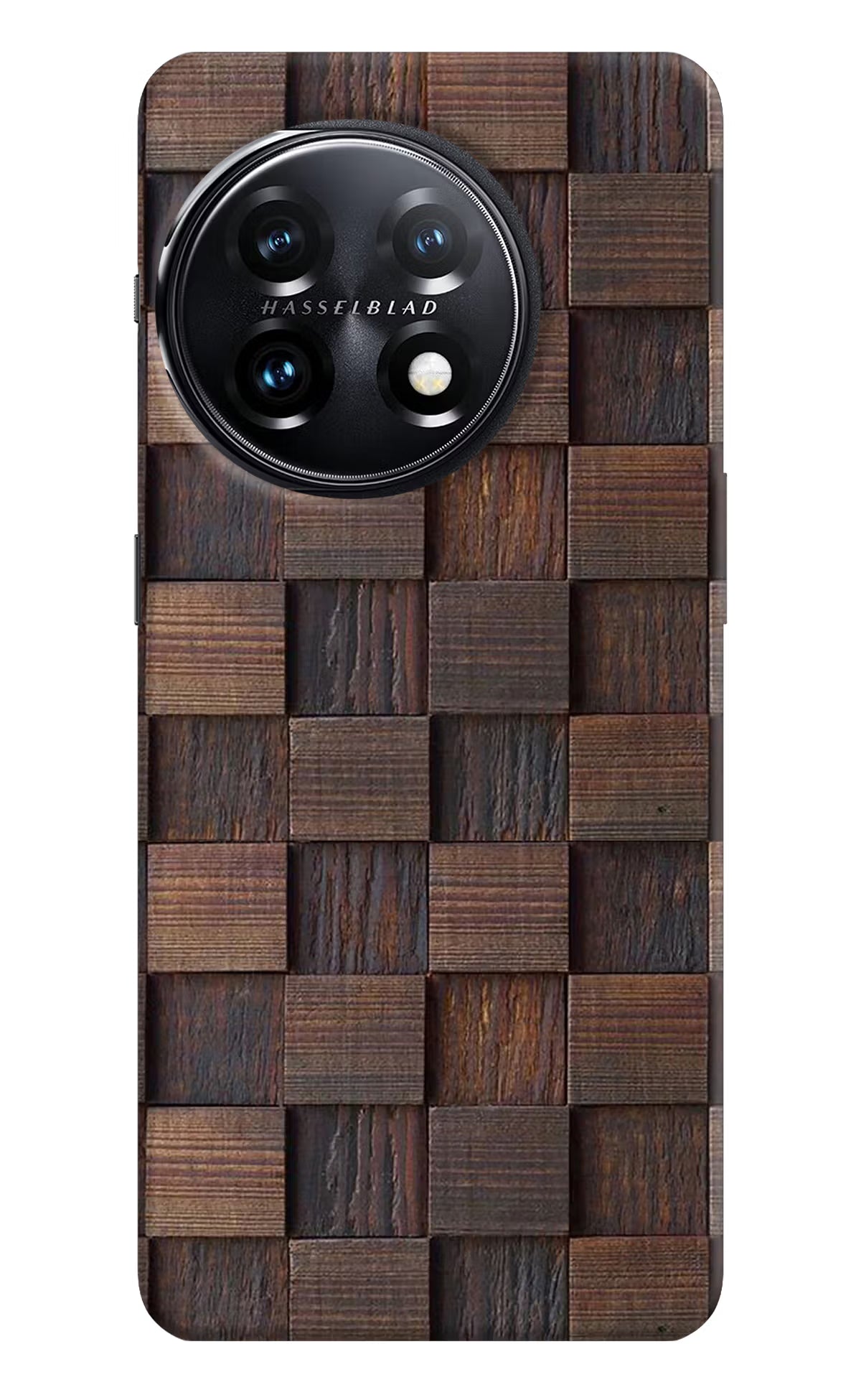 Wooden Cube Design OnePlus 11 5G Hard Case Back Cover by Casekaro