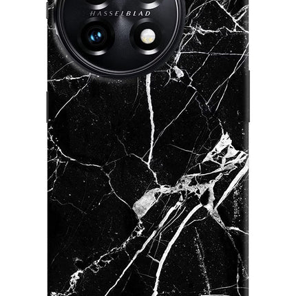 Black Marble Pattern OnePlus 11 5G Hard Case Back Cover by Casekaro