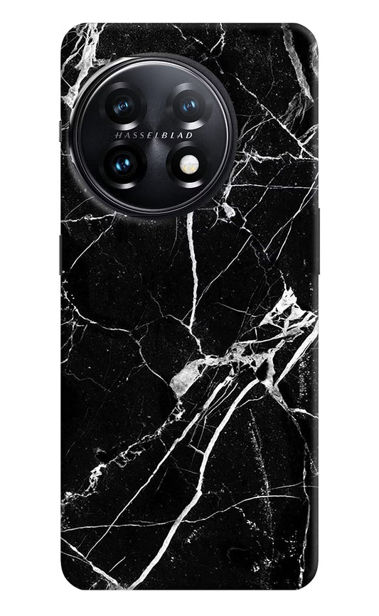 Black Marble Pattern OnePlus 11 5G Hard Case Back Cover by Casekaro