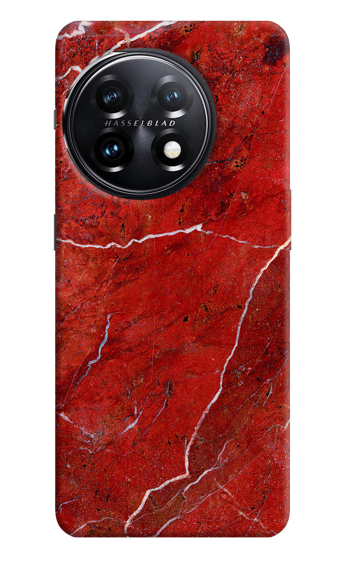 Red Marble Design OnePlus 11 5G Hard Case Back Cover by Casekaro