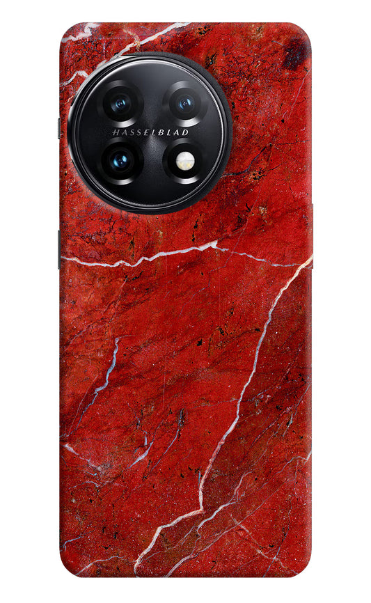 Red Marble Design OnePlus 11 5G Hard Case Back Cover by Casekaro