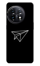 Paper Plane White OnePlus 11 5G Hard Case Back Cover by Casekaro