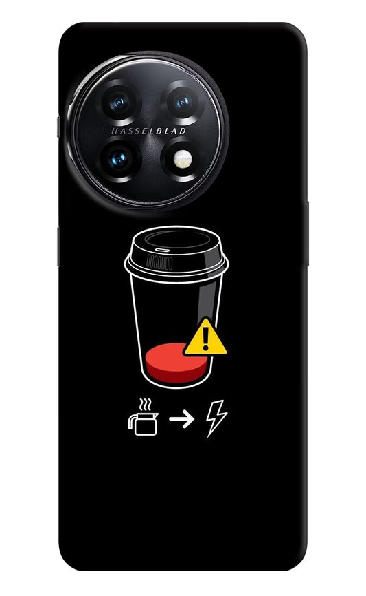 Coffee OnePlus 11 5G Hard Case Back Cover by Casekaro