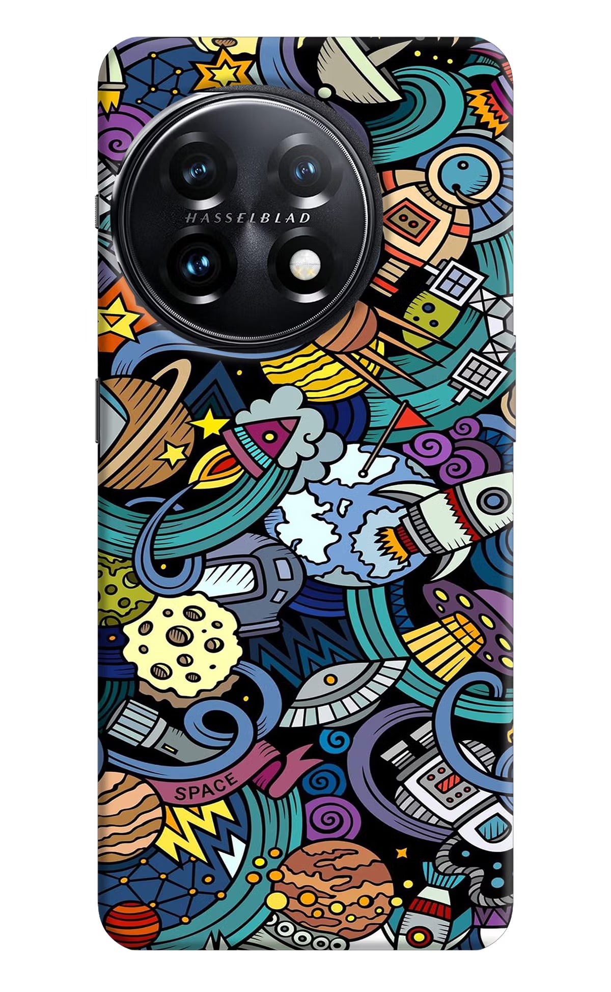 Space Abstract OnePlus 11 5G Hard Case Back Cover by Casekaro