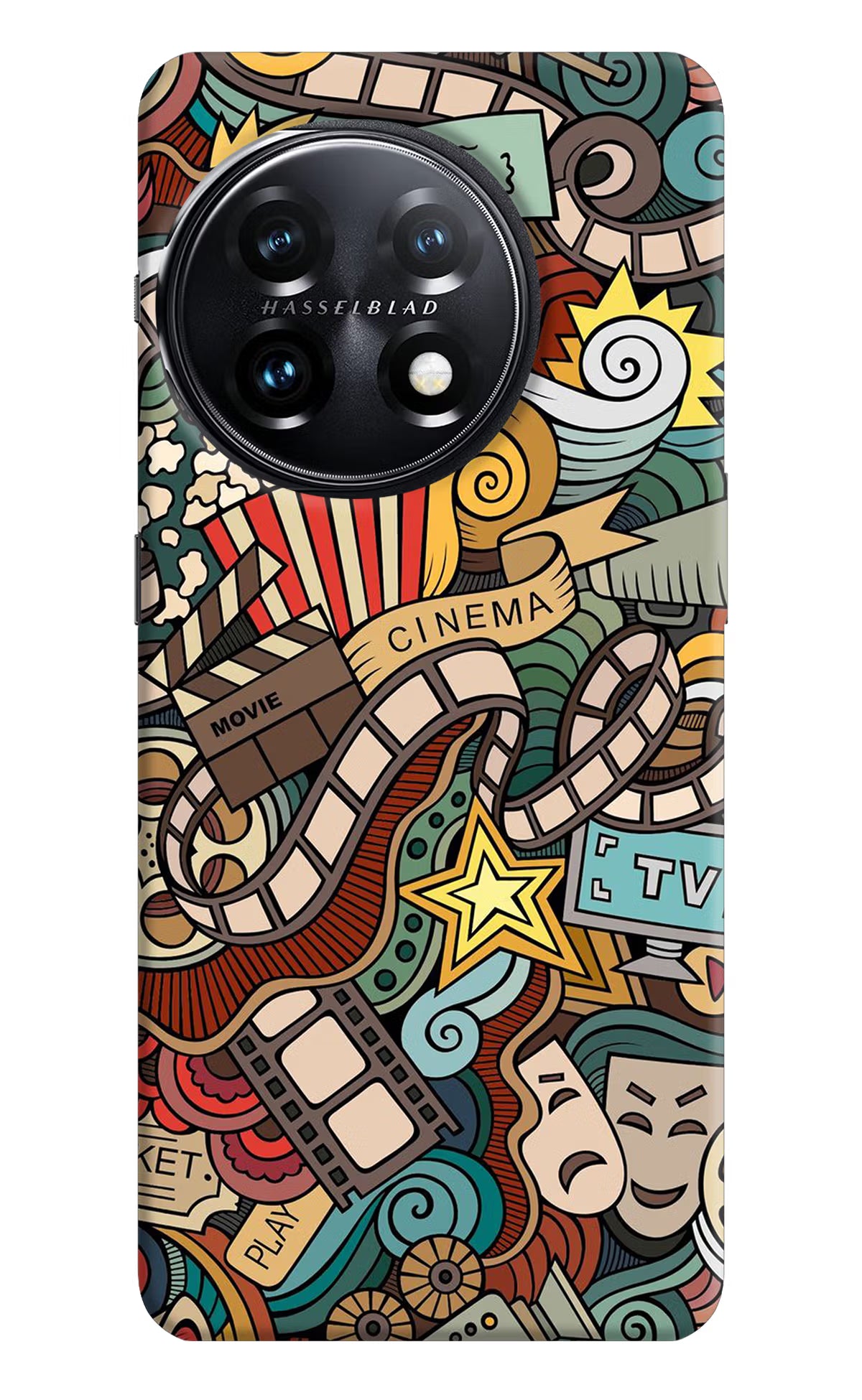Cinema Abstract OnePlus 11 5G Hard Case Back Cover by Casekaro