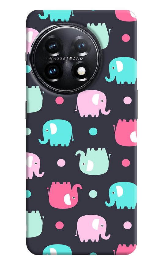 Elephants OnePlus 11 5G Hard Case Back Cover by Casekaro