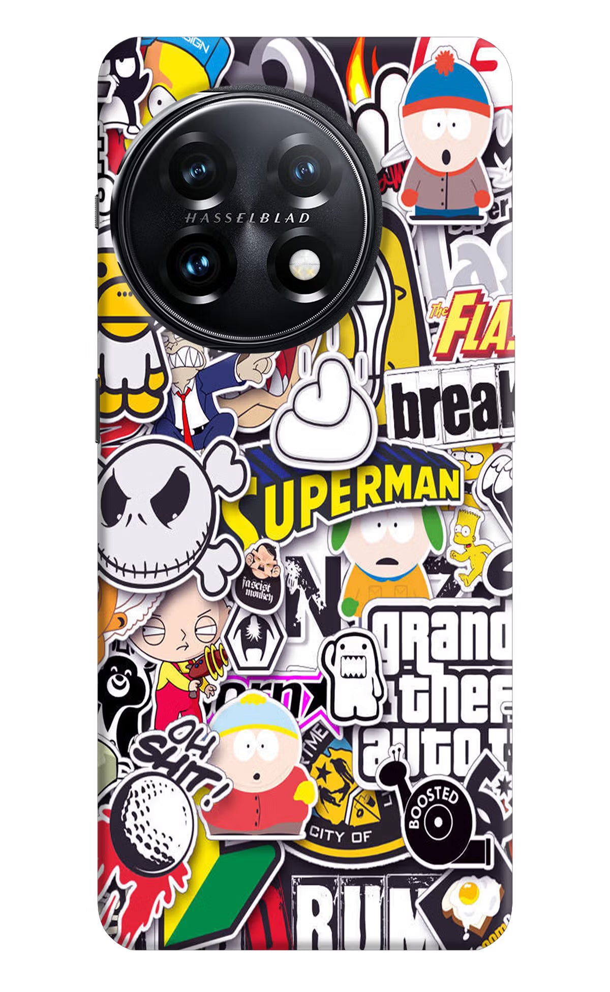 Sticker Bomb OnePlus 11 5G Hard Case Back Cover by Casekaro