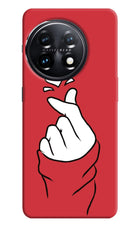 Korean Love Sign OnePlus 11 5G Hard Case Back Cover by Casekaro