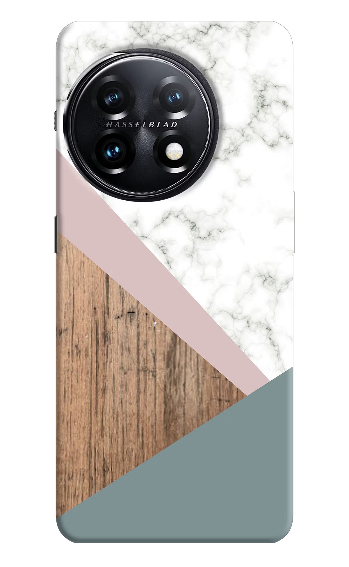 Marble wood Abstract OnePlus 11 5G Hard Case Back Cover by Casekaro