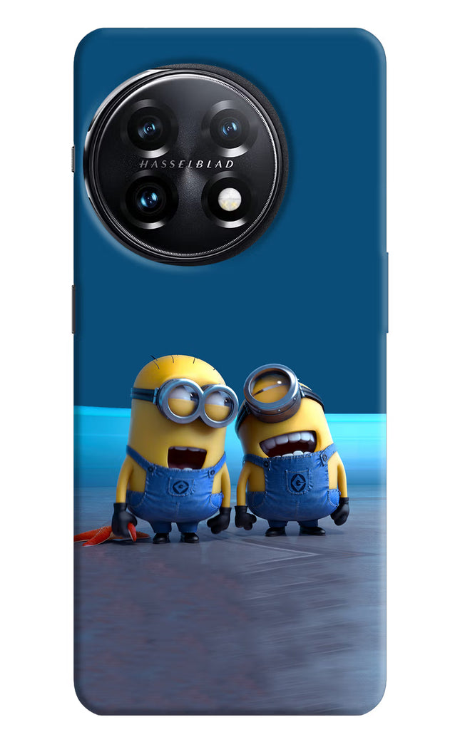 Minion Laughing OnePlus 11 5G Hard Case Back Cover by Casekaro