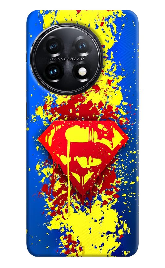 Superman logo OnePlus 11 5G Hard Case Back Cover by Casekaro