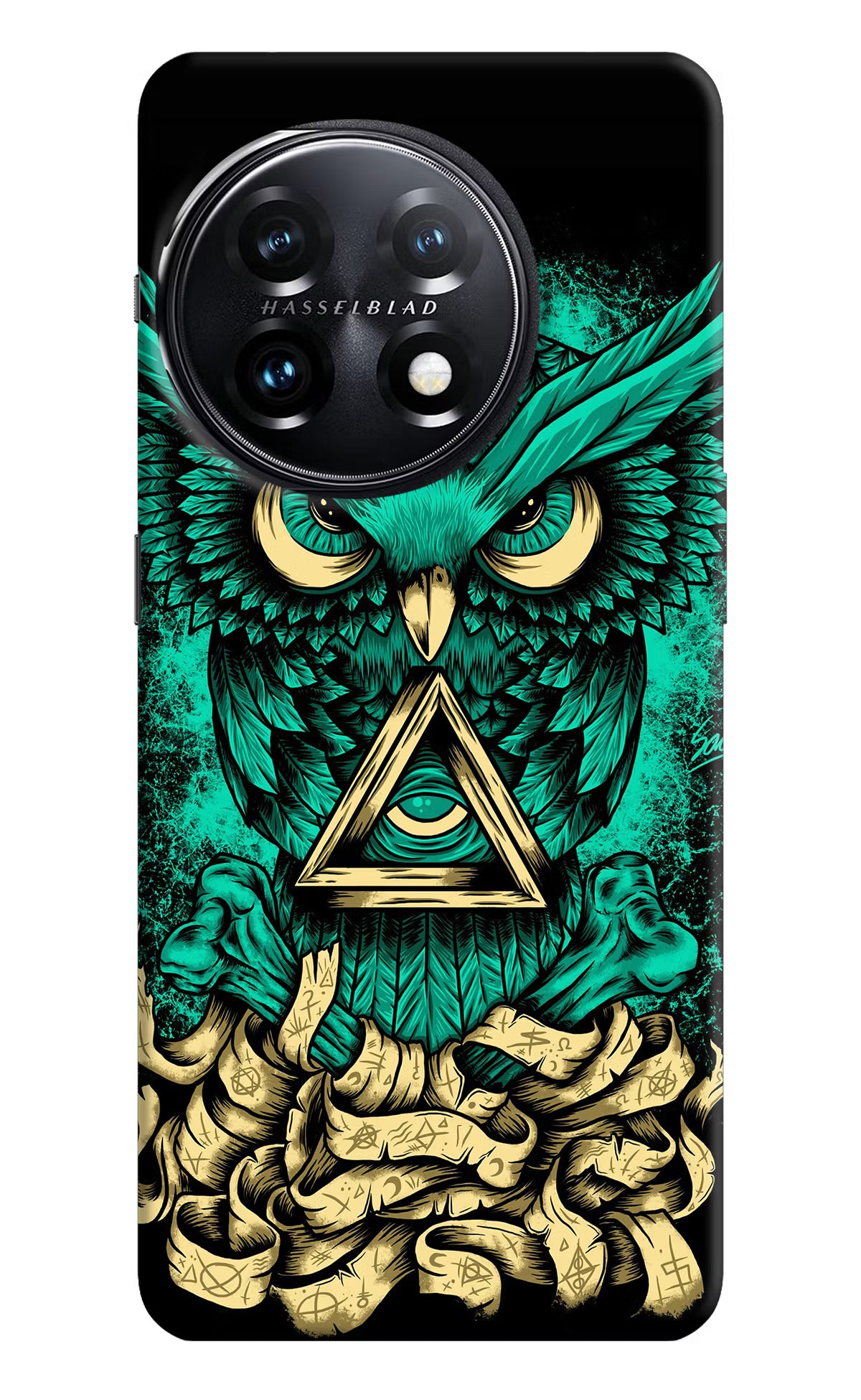 Green Owl OnePlus 11 5G Hard Case Back Cover by Casekaro