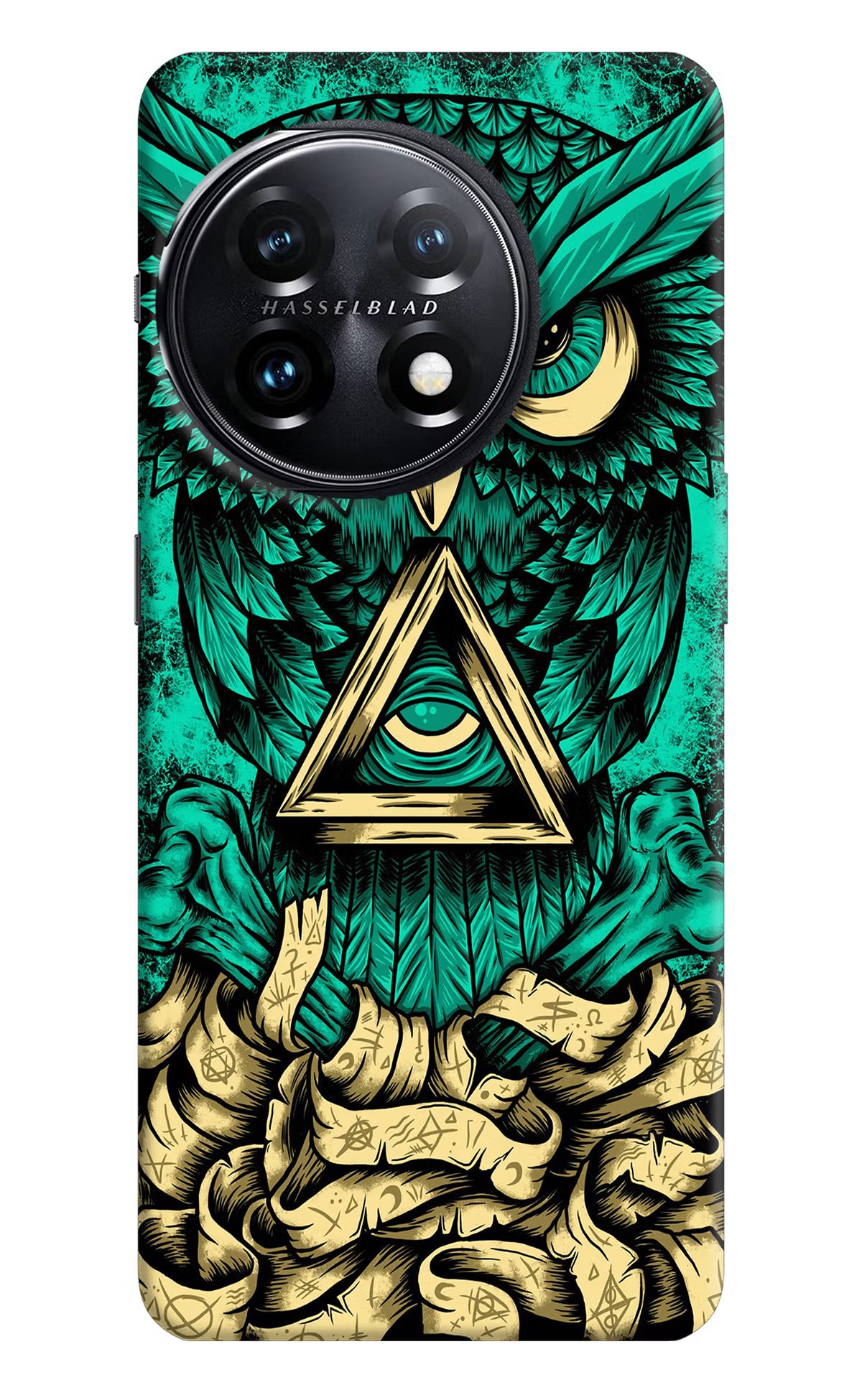 Green Owl OnePlus 11 5G Hard Case Back Cover by Casekaro