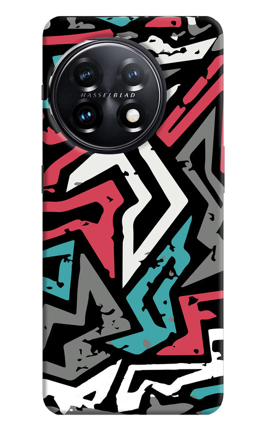 Geometric Graffiti OnePlus 11 5G Hard Case Back Cover by Casekaro