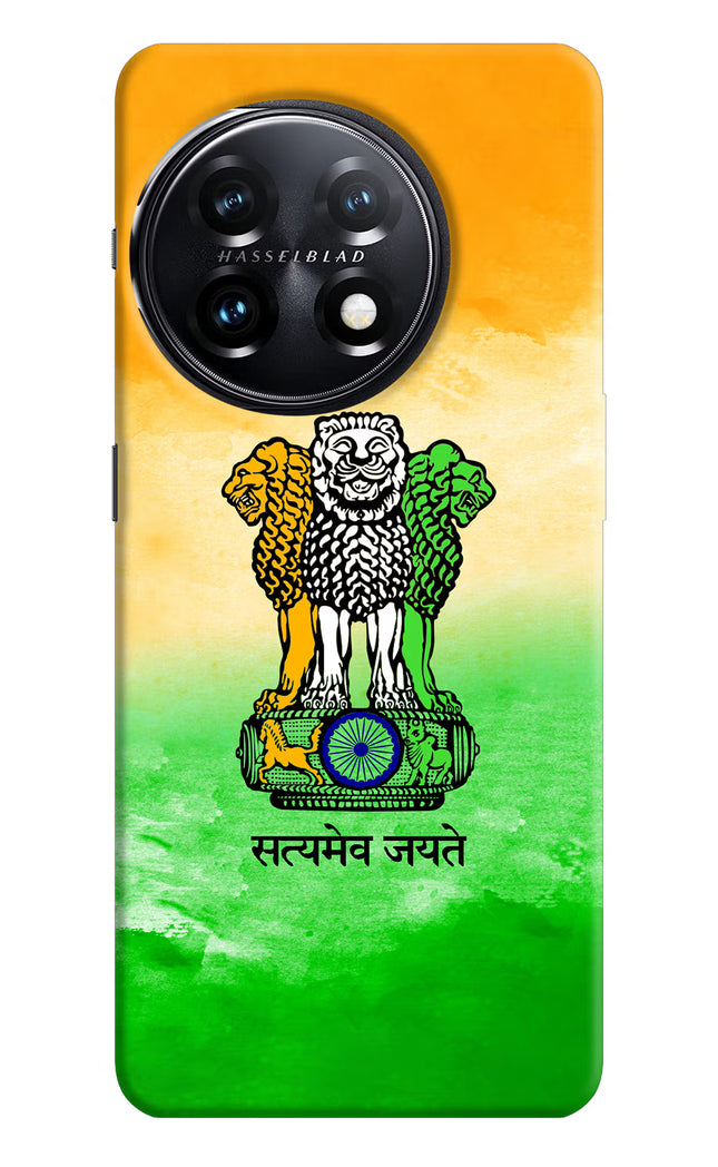 Satyamev Jayate Flag OnePlus 11 5G Hard Case Back Cover by Casekaro