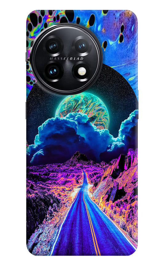 Psychedelic Painting OnePlus 11 5G Hard Case Back Cover by Casekaro