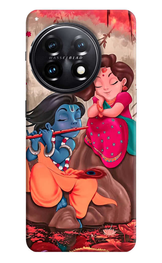 Radhe Krishna OnePlus 11 5G Hard Case Back Cover by Casekaro