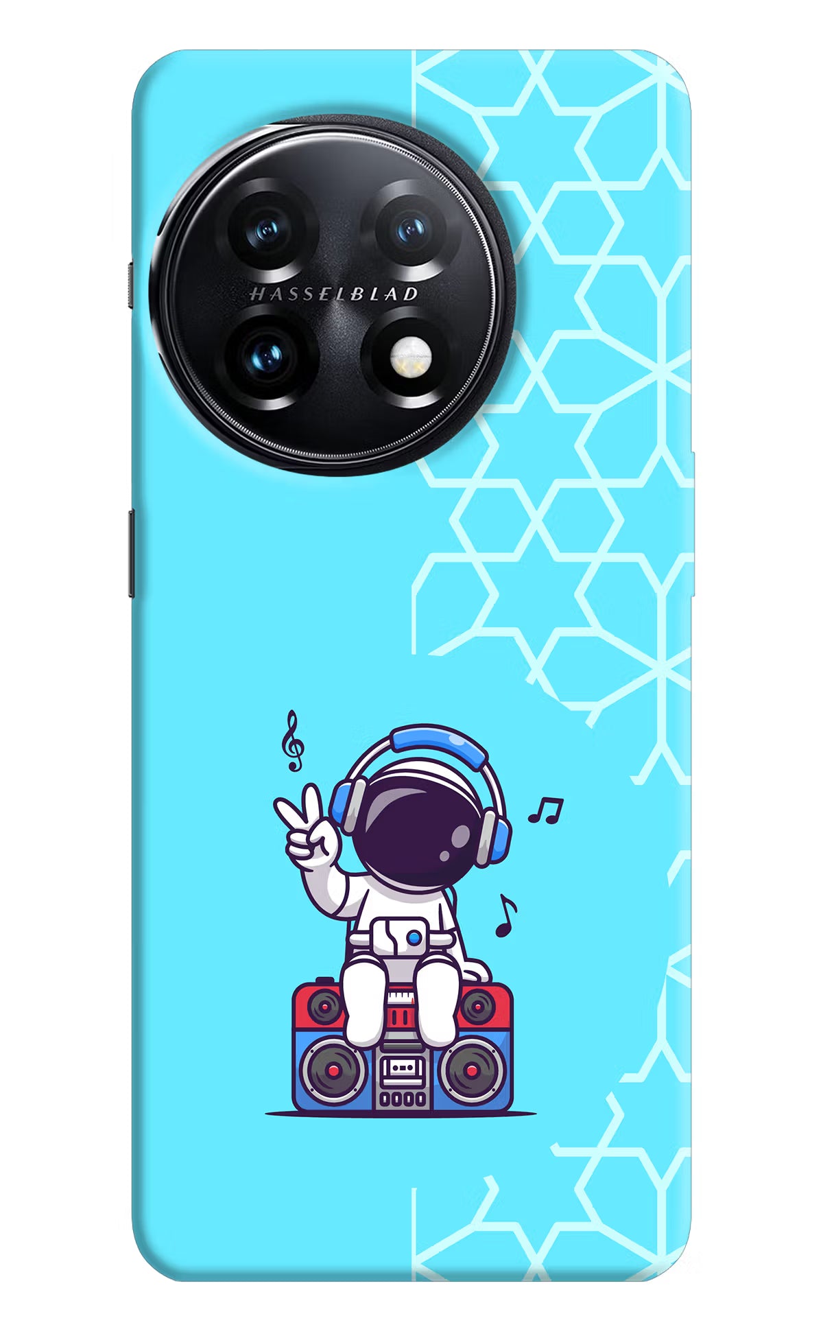 Cute Astronaut Chilling OnePlus 11 5G Hard Case Back Cover by Casekaro