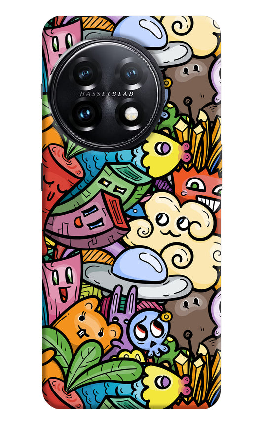 Veggie Doodle OnePlus 11 5G Hard Case Back Cover by Casekaro