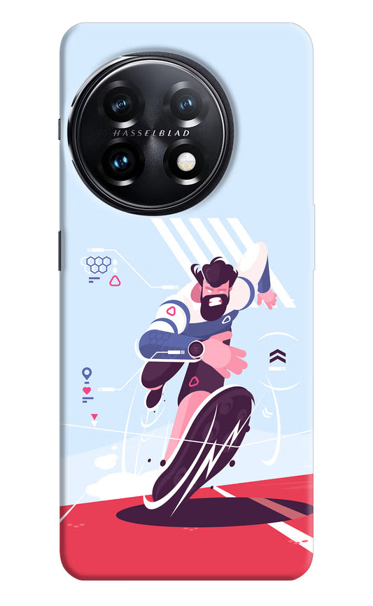 Run Pro OnePlus 11 5G Hard Case Back Cover by Casekaro