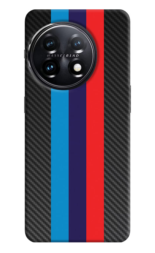 BMW Stripes Pattern OnePlus 11 5G Hard Case Back Cover by Casekaro