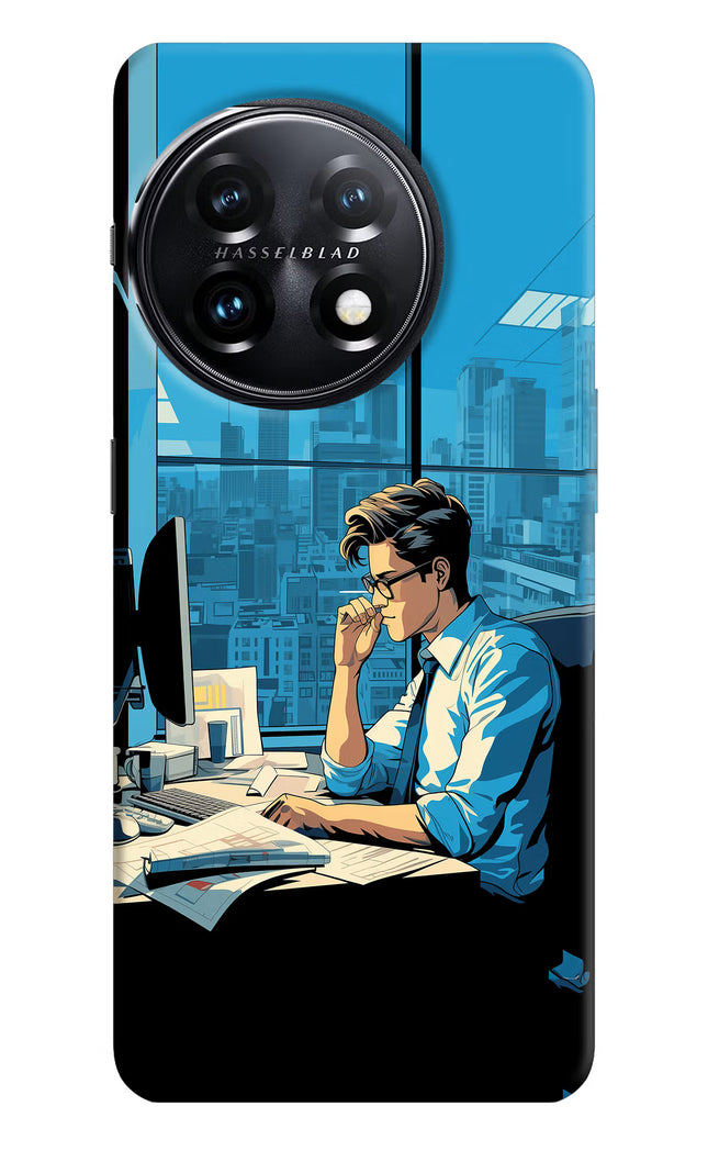 Focused Hustler (AI Generated) OnePlus 11 5G Hard Case Back Cover by Casekaro