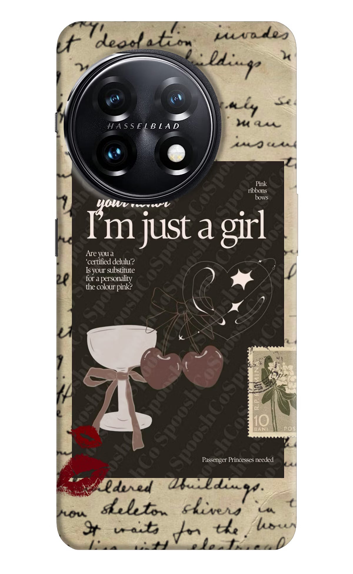 I am just a girl OnePlus 11 5G Hard Case Back Cover by Casekaro