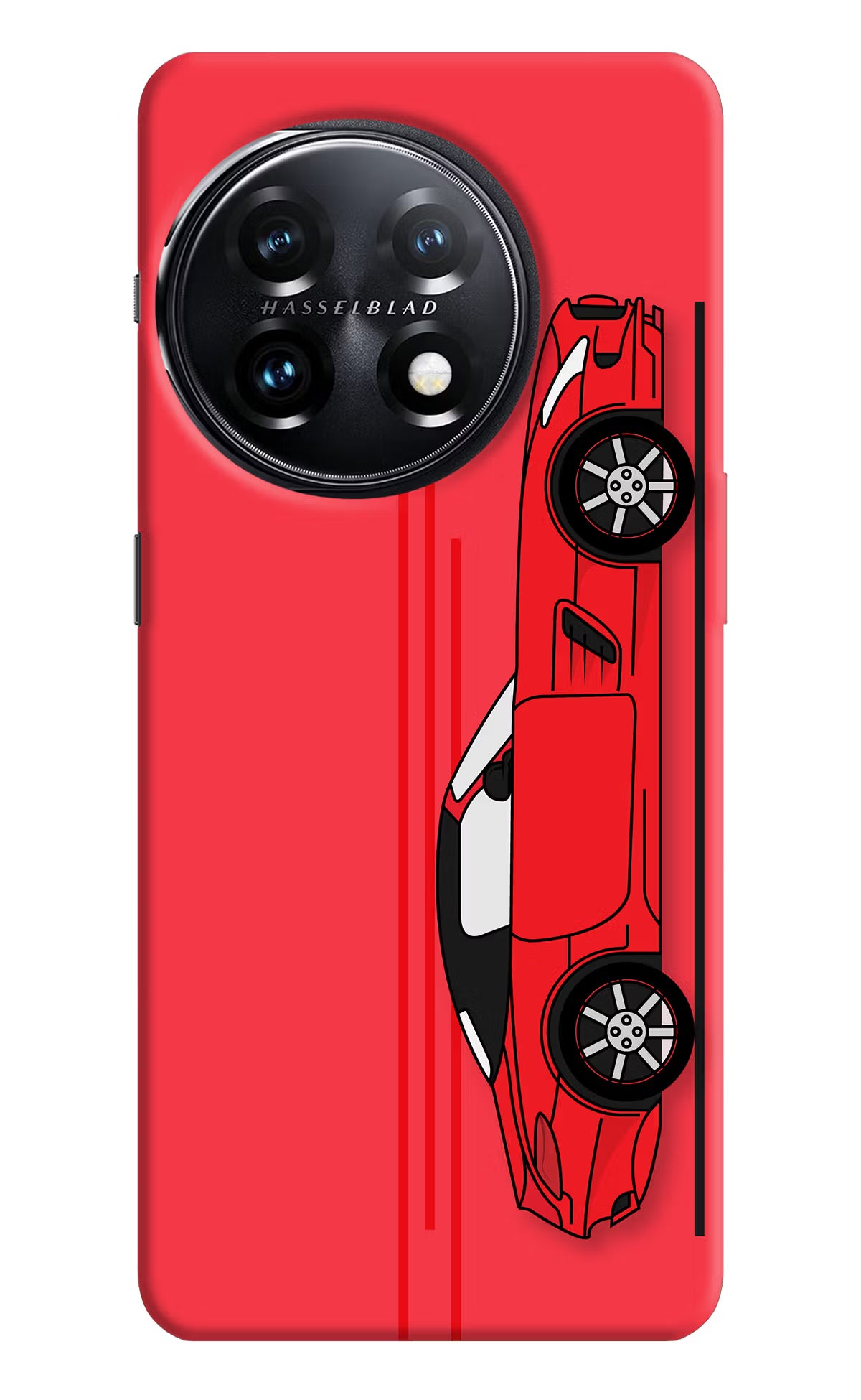 Red Velocity OnePlus 11 5G Hard Case Back Cover by Casekaro