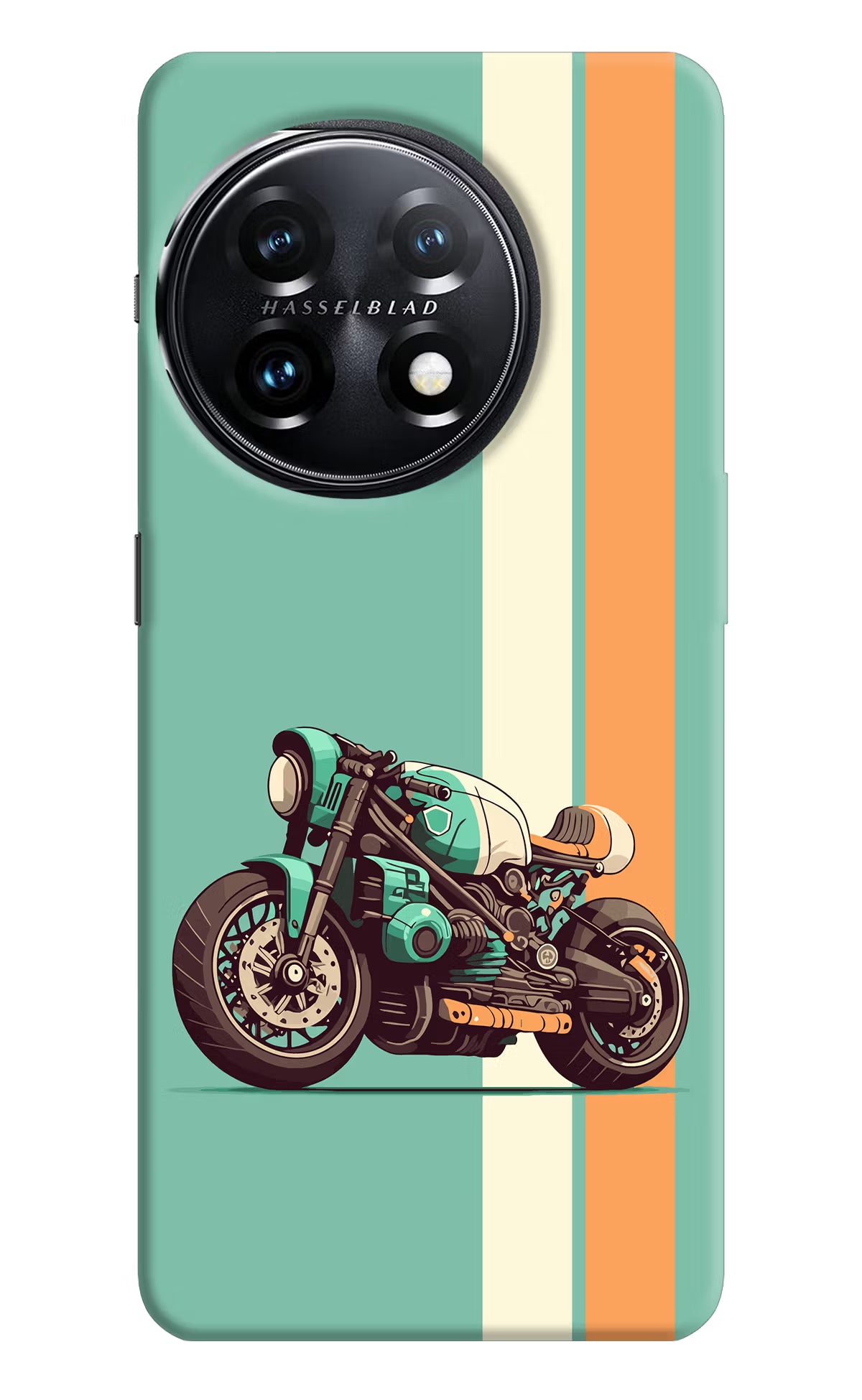 Striped Moto Drift OnePlus 11 5G Hard Case Back Cover by Casekaro