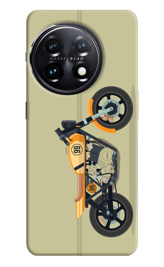 Vertical Speedster OnePlus 11 5G Hard Case Back Cover by Casekaro