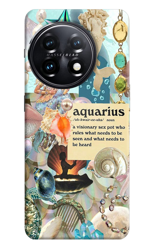 Aquarius Zodiac OnePlus 11 5G Hard Case Back Cover by Casekaro