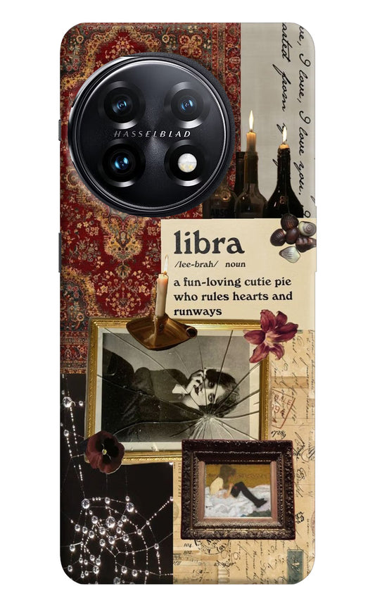 Libra Zodiac OnePlus 11 5G Hard Case Back Cover by Casekaro