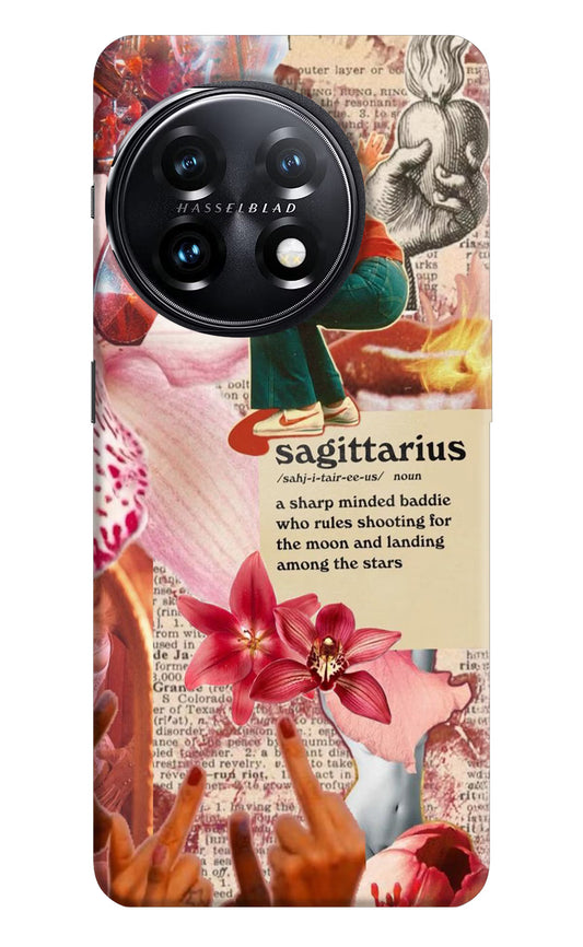 Sagittarius Zodiac OnePlus 11 5G Hard Case Back Cover by Casekaro