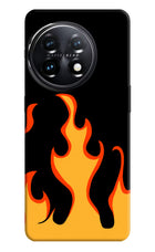 Fired Up – Black OnePlus 11 5G Hard Case Back Cover by Casekaro